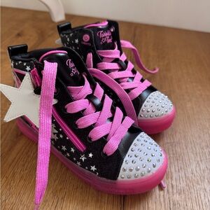 Skechers Kids Sneakers - Black and Pink